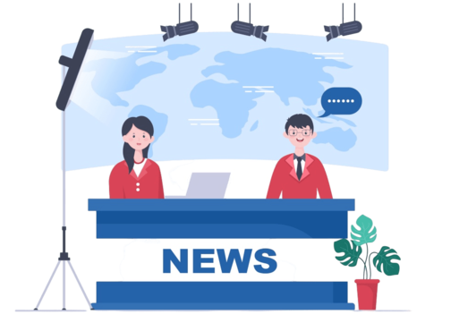 pngtree breaking news reporter background vector illustration with broadcaster or journalist on png image 5084395 سئو سایت خبری